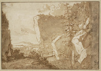 P 056
          <br/>
          Brug tussen rotswanden
          <br/>
          <em>Hackaert, Jan (1628-1685/1705)</em>